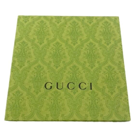 Gucci Empty 10” Square Embossed Green Thin Gift Box Authentic Replacement 10”x10 - Picture 1 of 7